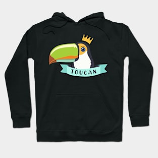 Toucan with Crown Forest Wild Tropical Bird Toucans Hoodie